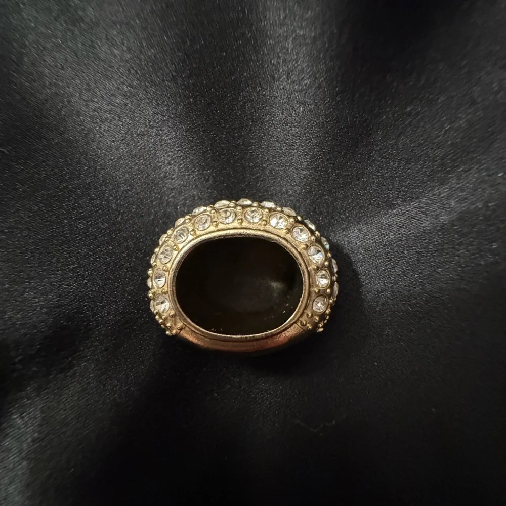 GODIVA Charm Bedazzled with CZ NOT A RING (Looks Vintage) - Picture 9 of 10